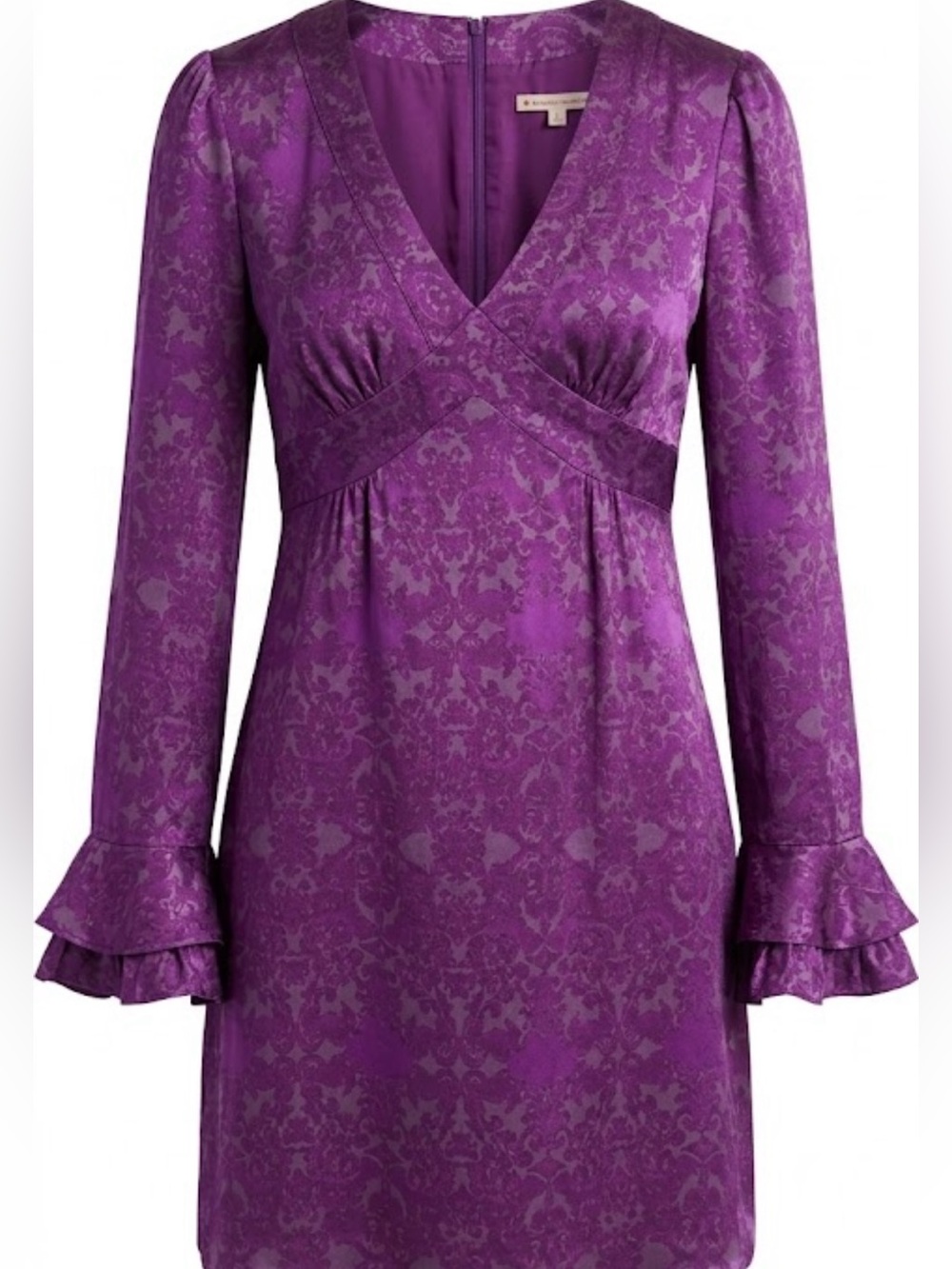 💜 Nanette Lepore Silk Ruffle Mini Dress 💜